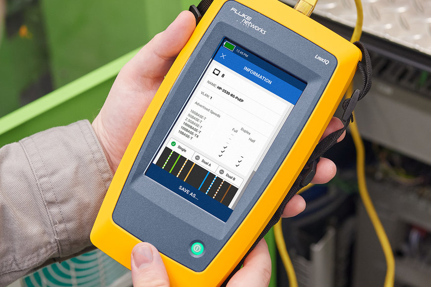 Fluke Networks anuncia el LinkIQ-IQ: comprobación de confianza para instalación y mantenimiento de Ethernet Industrial